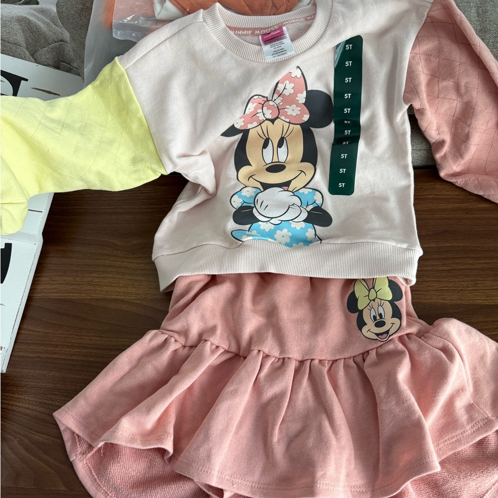 Disney Minnie Mouse Pink and Cream Kids Set
